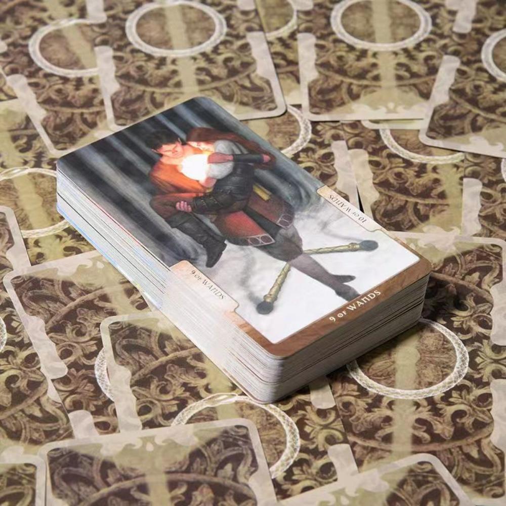 Mezi taroty s průvodcem pro začátečníky 78 ks karet vám poskytne fascinující čtení novým způsobem 12*7cm