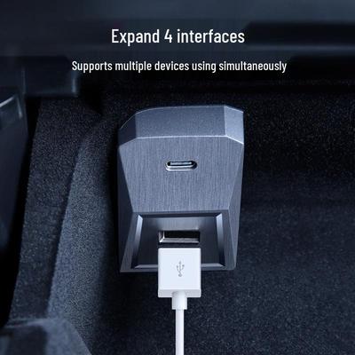 USB-Hub-Adapter für Tesla Model 3/Y Handschuhfach- und Mittelkonsolenerweiterung
