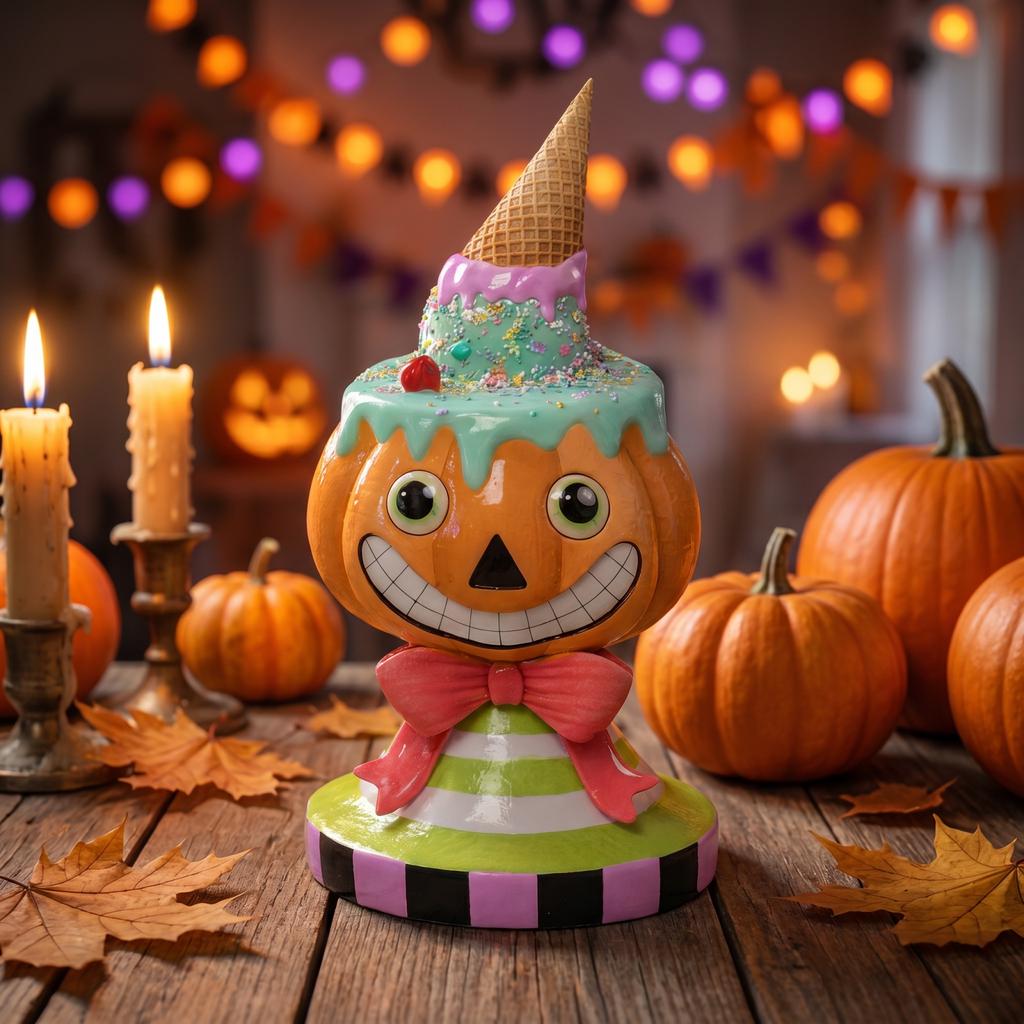 Halloween Cute Resin Figurines Decor for Home Tabletop Ornaments
