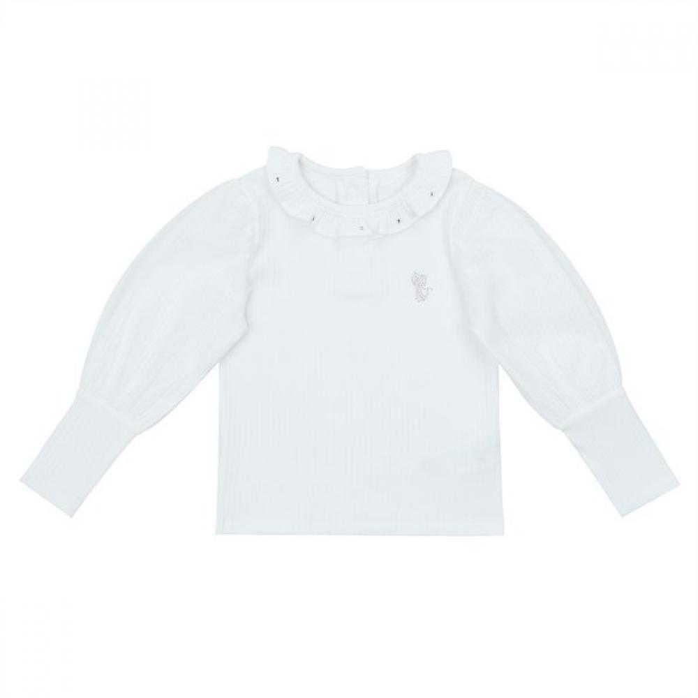 French CaT WhiTe Ribbed T shirT q51daT040w1 white/110