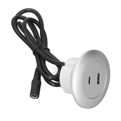 Wbudowany Port Ładowania Okrągły QC3.0 Szybkie Ładowanie Stacja Dokująca do Ładowania Telefonu na Biurko do Domu 12?30V 30W