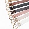 European & American Women's Round Buckle Fashion Waist Belt for Jeans - High-End, Versatile, Simple & Stylish Pin Buckle Pants Accessory