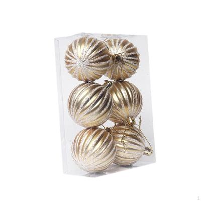 6 Stück Weihnachtskugel-Ornamente Baumschmuck 6cm/2.36" für Hochzeit