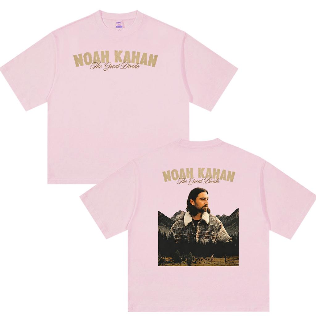 Noah Kahan The Great Divide Tour 2026 Graphic T Shirts Unisexs Vintage Fashion Cotton Short Sleeve Tshirt Hip Hop Clothing Tshirt