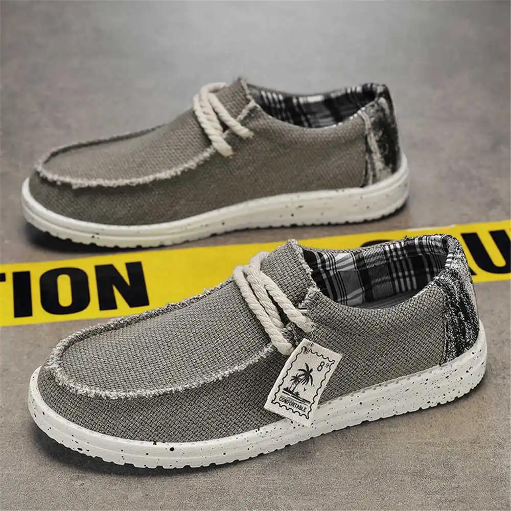 Round Foot Man Blue Shoes Vulcanize Boot Without Heel Sneakers Man Size 47 Sports Shoes