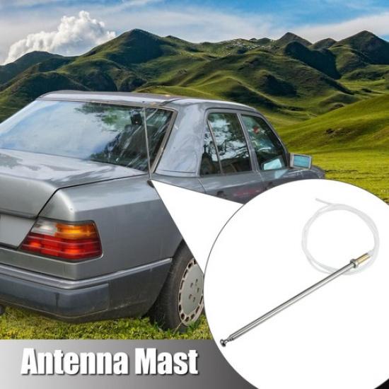 Auto AM FM Radio Signalantennenmast für Mercedes Benz 1981-1993 Silberfarben