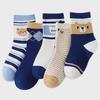 Children's Spring & Autumn Cotton Mesh Socks - Trendy Cartoon Mid-Tube Design for Boys, Infants, & Young Kids
