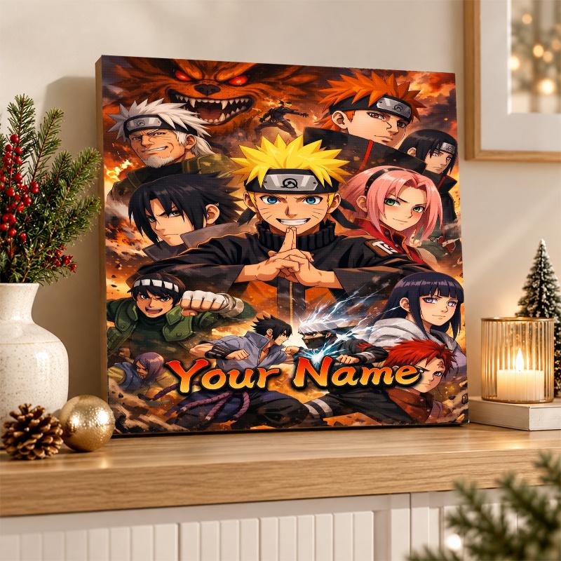 Akatsuki Naruto Custom Name Diamond Painting Personalized 5D Full Drill DIY Diamond Art Home Decor