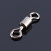 100 x Brass Barrel Swivel Fishing Pin Connector B Solid Rings w  Interlock Snap
