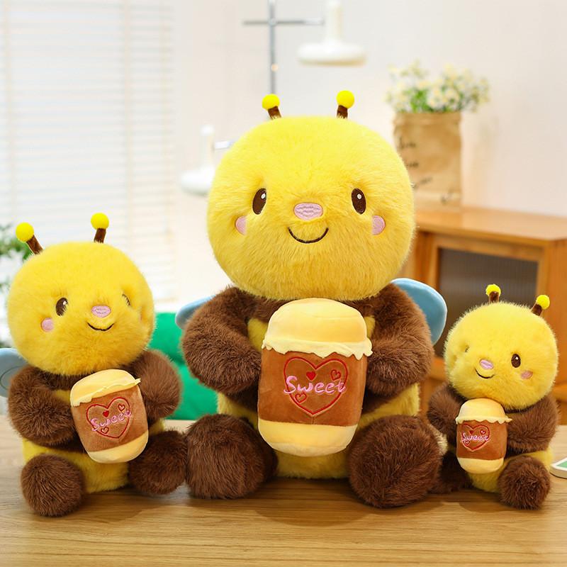 Honeybee Plush With Pp Cotton Filling Perfect For Kid Sleep And Gifts