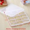 15/21 Grid Kitchen Storage Box Refrigerator Organizer Transparent Reusable Food Containers Tray For Dumpling Wonton