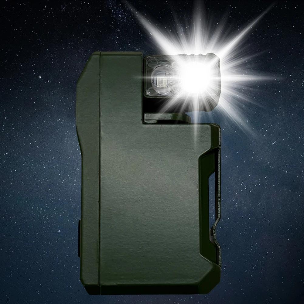 Rechargeable EDC Flashlight Portable Flat Pocket Flashlight Mini Flashlight for Camping Emergency