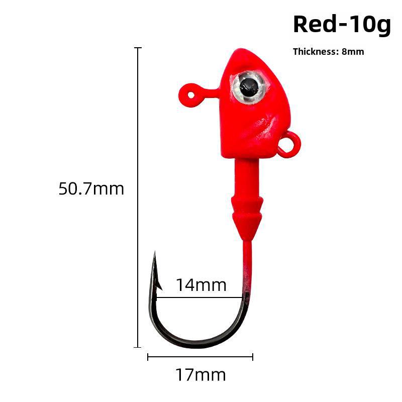 

Джиг Luya Fish Head, гачок для морського окуня на далеку дистанцію, гачок з м’якою наживкою 10-40 г.