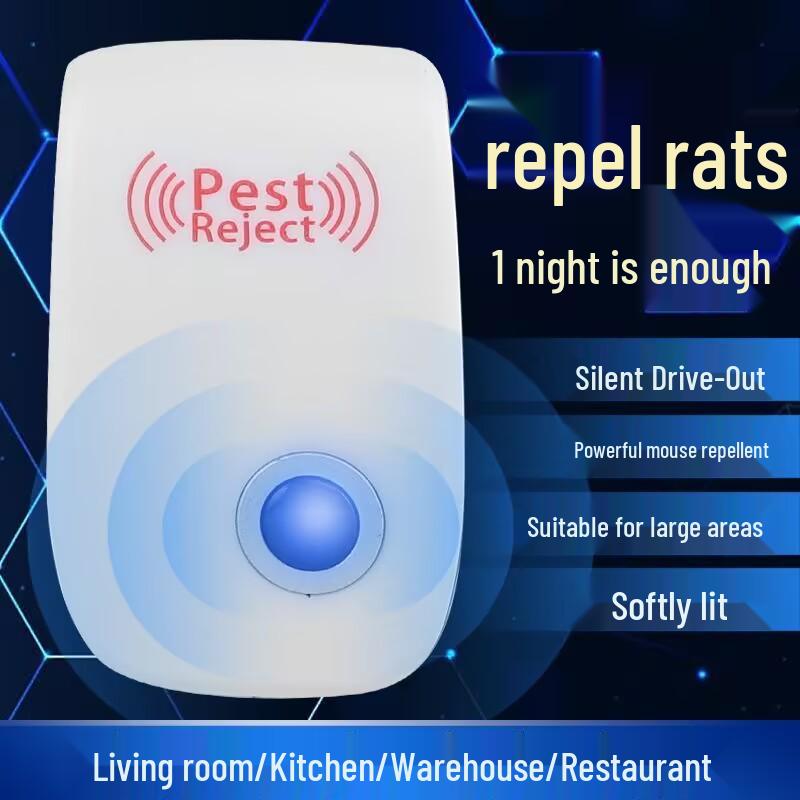 Smart Ultrasonic Pest Repellent for Cockroaches, Mosquitoes, and Mice - Electronic Home Pest Control Device