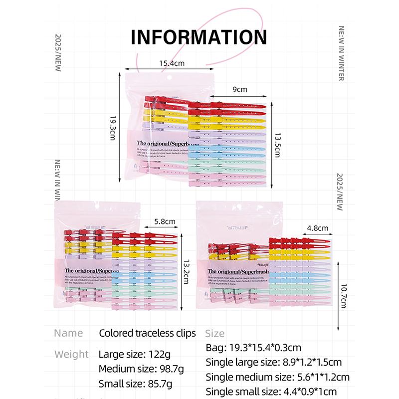 24-48pcs Colorful Metal Hair Clips Professional Salon Hairpin Makeup Clamps Soft Hair Root Fluffy Tool Hair Styling Accessories