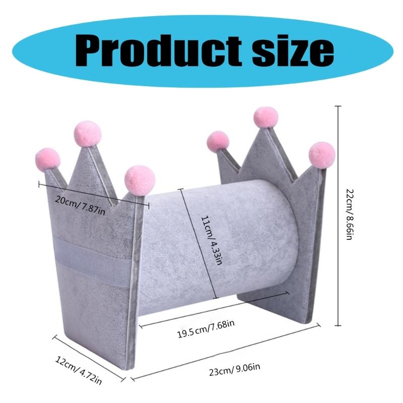 Elegant Hair Jewelry Holder Hairbands Holder Hair Clip Holder Earring Storage Stand Soft Plush Texture for Hairband