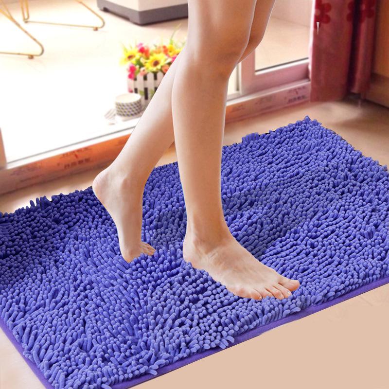 Encrypted Thickened Microfiber Chenille Floor Mat Carpet Bathroom Bathroom Absorbent Non-slip Mat Door Mat Floor Mat