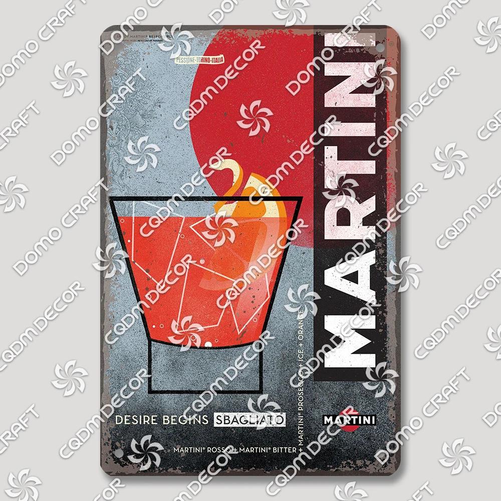 Vintage Drink Metal Tin Sign Wall Decor Mojito Margarita Aperol Spritz Negroni Limoncello  Perfect for Bar Pub Club