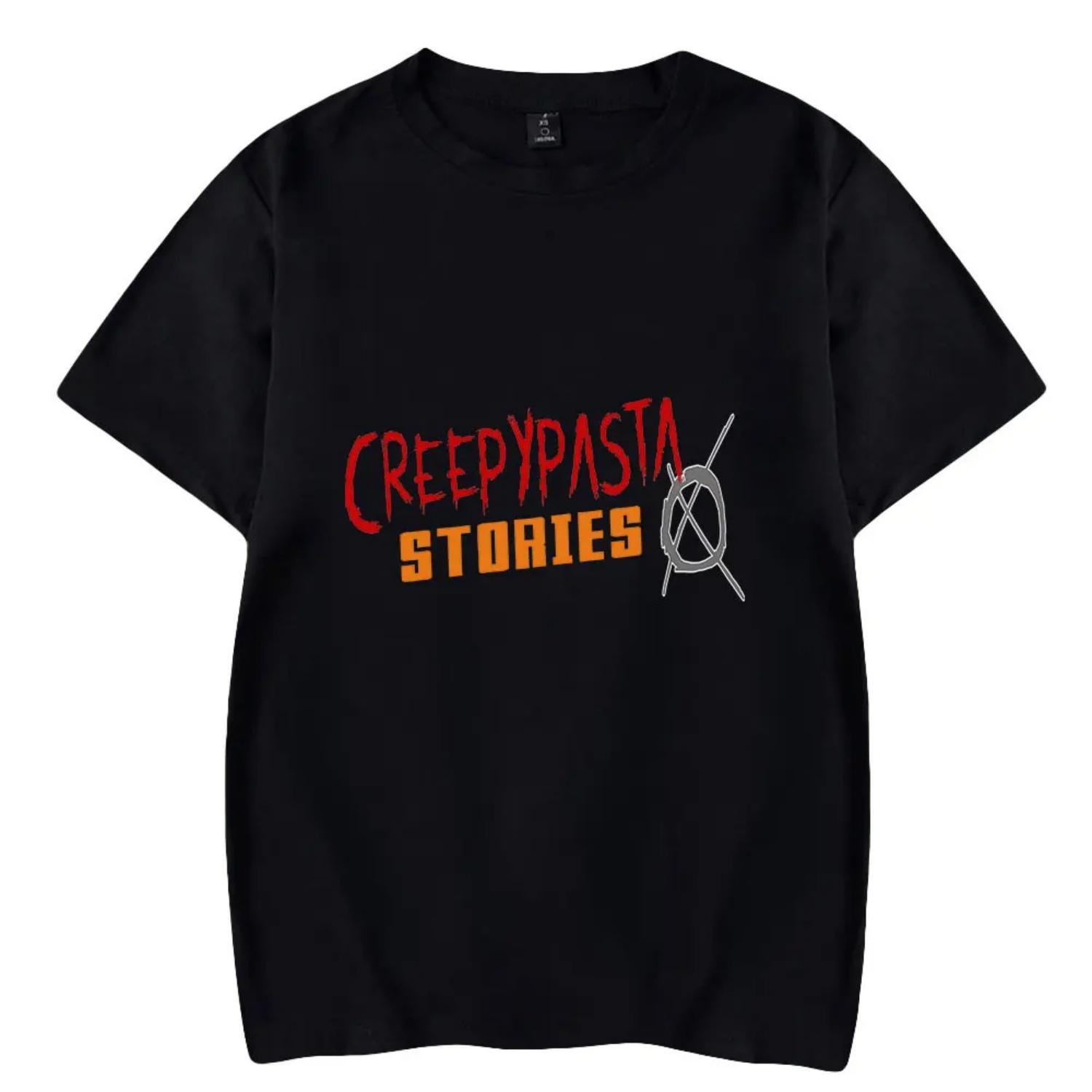 

Creepypasta Tshirt Unisex Short Sleeve T-shirts Men Women Streetwear Printing Casual O-neck Stylish Pullover XXXXXL чорний