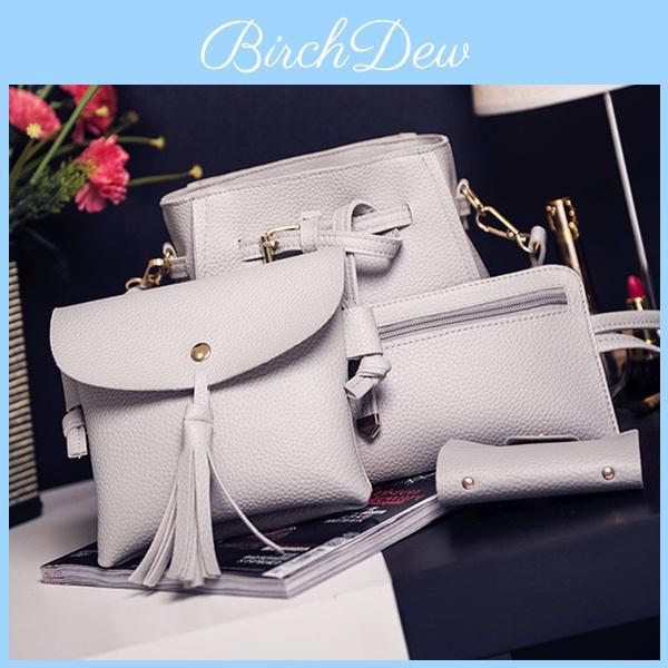 Versatile 4pcs Shoulder Bag And Tote Set For Stylish And Practical Use