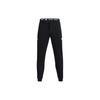 Project Rock Terry Joggers Logo Print Mid Rise Cuffed Casual Pants Men Joggers Black 1355634-002
