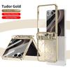 Mechine Circuit Pattern Plating Case For Samsung Galaxy Z Flip 8 7 FE 6 5 4 3 Hinge Protection Anti-drop Cover For Samsung Z Flip8 Flip7 Flip6