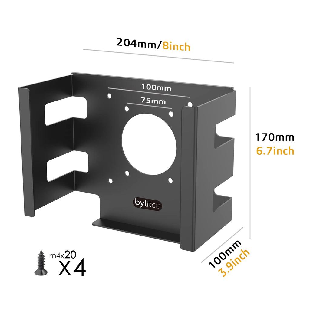 bylitco Under-Desk Mount Holder for Mac Studio, compatible with M1/M2/M3/M4 2025 (Max and Ultra)