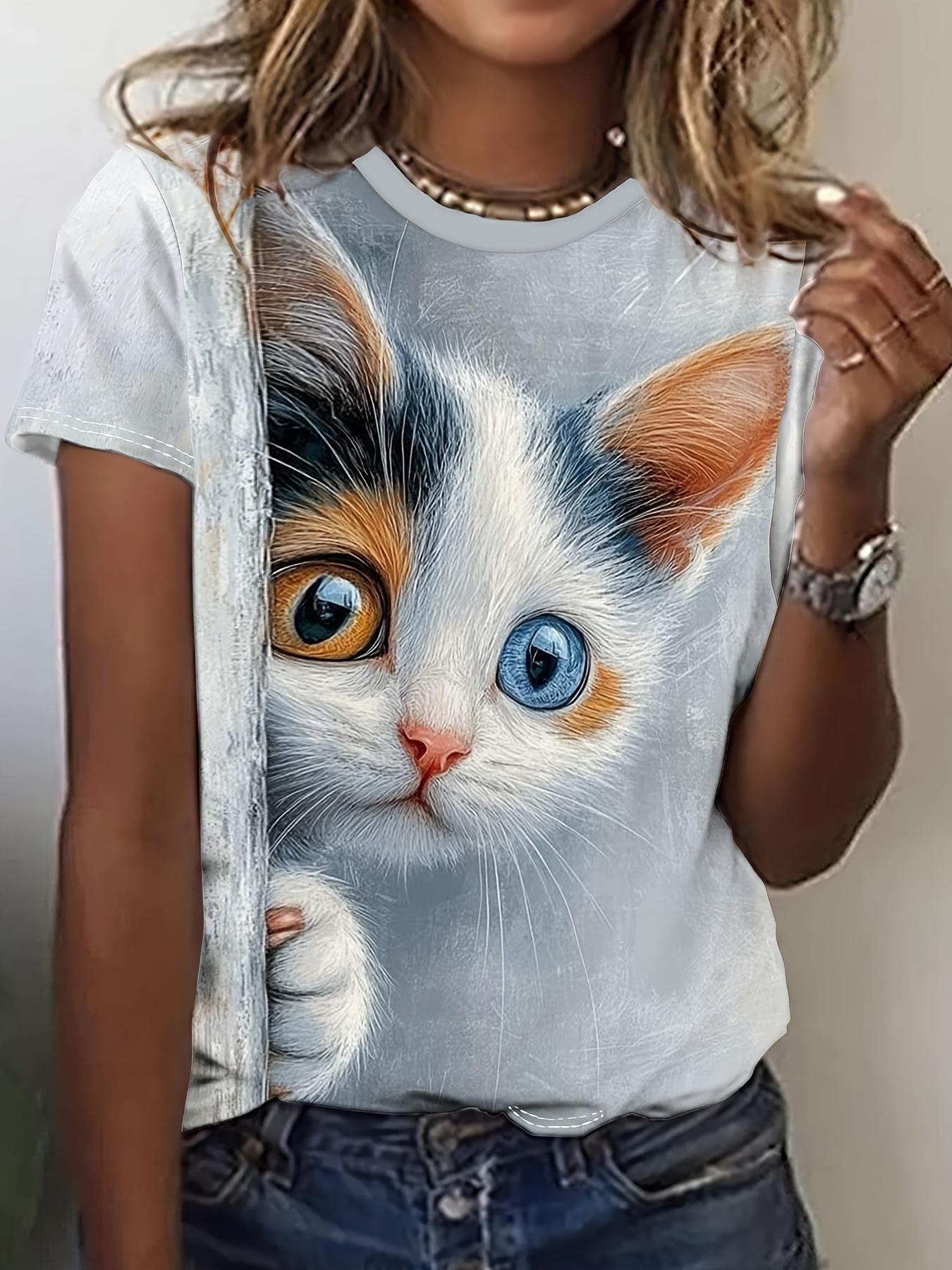 3D printed T-shirt for children, summer short sleeved shirt XS
