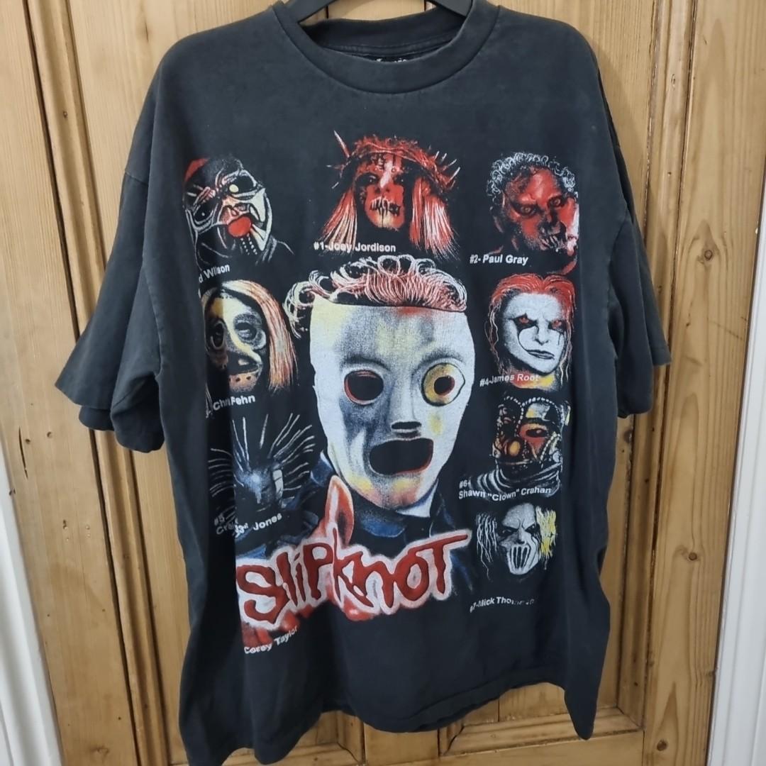 Vintage SlipknoT Shirt Mens Womens Tees Top OVP Korn Metal Limp Bizkit Reprint Offspring Clash 2XL