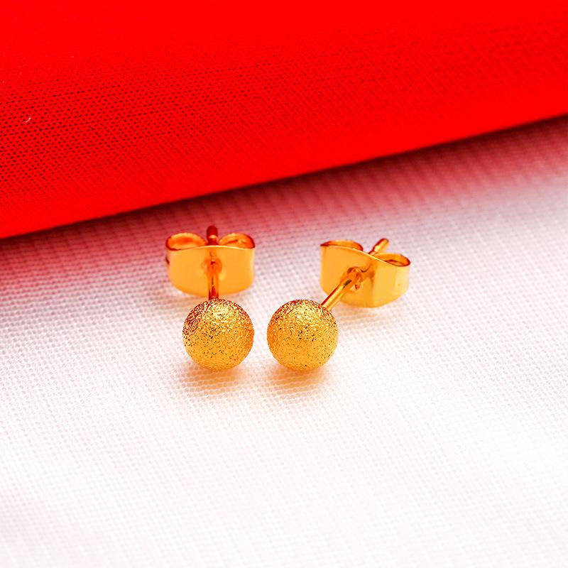 

ANIID Flower Earrings 24K Gold Color Stud Earrings for Women Nigerian Designer Earrings Party Wedding Jewelry Gift