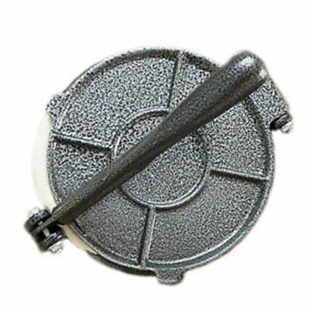 Aluminum Alloy Tortilla Press Folding Handle Flour Tool Baking Corn DIY Pie Tools Kitchen Accessories (Grey, 8in)