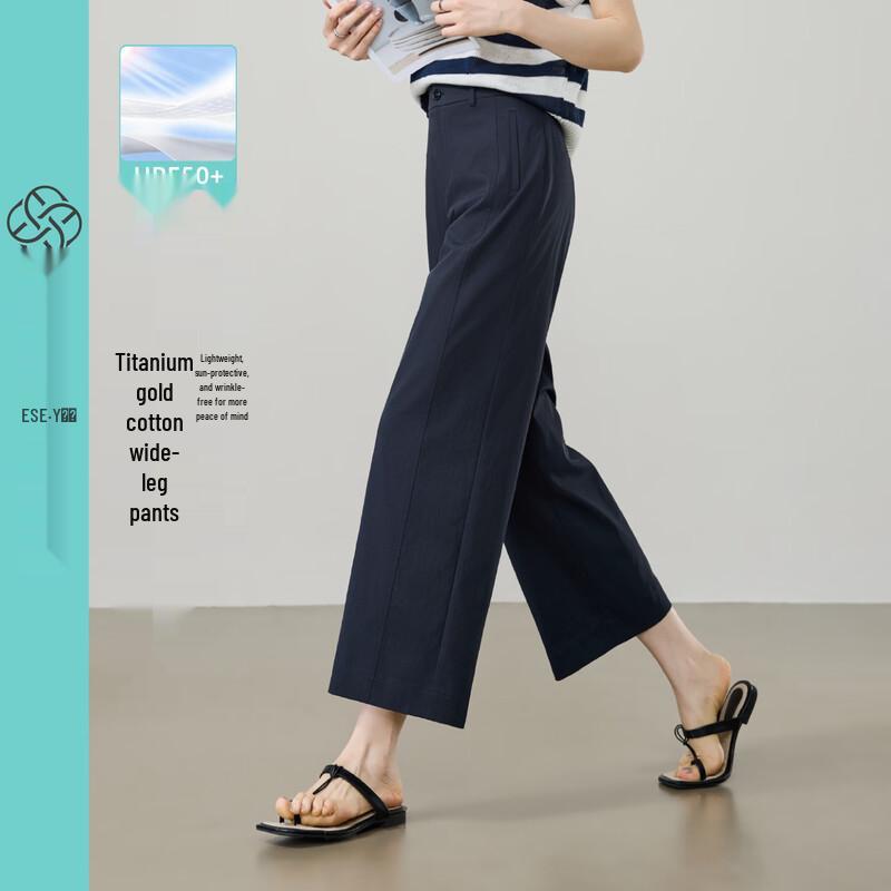 

ESE-Y Women s Lightweight Sun-Protective Ankle-Length Straight-Fit Pants 33S
