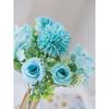 Artificial Flowers Silk Tea Roses Bouquet Chrysanthemum Plastics Plants Bridal Bouquet Valentine's Day Fake Plants Wedding Decoration DIY