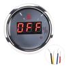 2in Fuel Level Gauge LED Digital Display Smart Red Light Alarm for Marine Boat Car