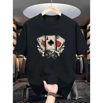 European Sizes Men'S Stylish Print T-Shirt
