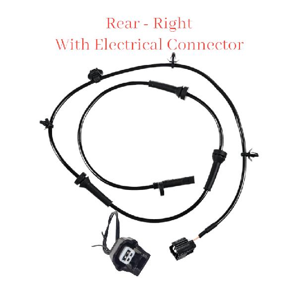 ABS Wheel Speed Sensor & Connector Rear Right Fits: JX35 QX60 Pathfinder
