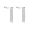 Yamazaki Jitsugyo 10793 Magnetic Hanger Hook That Can Be Hung In a High Position L Set of 2 White W2.2 X D6.2 X H11.1cm (per Piece) Tower Entrance