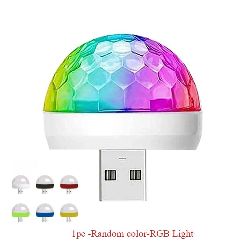 USB LED Disco DJStage Car Light Portable Family Party Ball Colorful Light Bar Club Stage Effect Lamp Mobile Phone Lighting