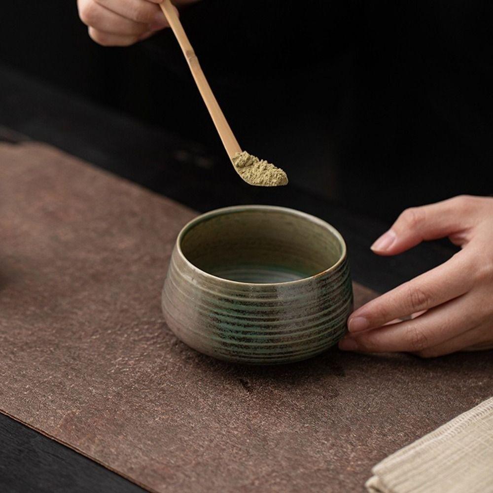 Large Capacity Matcha Bowl Smooth Tea Ceremony Tool Tea Brush Stand for Tea Set Accessories