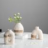 Earth Glaze Small Flower Insert Simple Binding Rope Ceramic Vase Creative Home Decoration Process Ornament