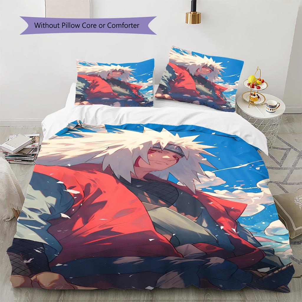 Cartoon Pattern Bedding Quilt Set Quilt Cover Pillowcase Home Decoration Birthday Gift (1 * Duvet Cover + 2 * Pillowcase, Without Core)