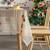 Lace Christmas Embroidered Tablecloth Bells Party Dining Kitchen Table Rectangle Beautifying Decorative Table Cover
