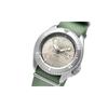 SEIKO 100m waterproof Automatic nylon strap 42.5mm men's watch silver dial SBSA169