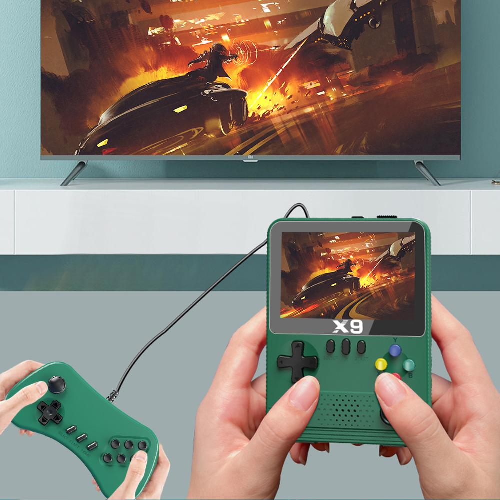 X9 Retro Video Game Console 3.5in IPS Screen Mini Video Game Machine Dual 3D Joystick 11 Emulators for PSP for Kids and Adults