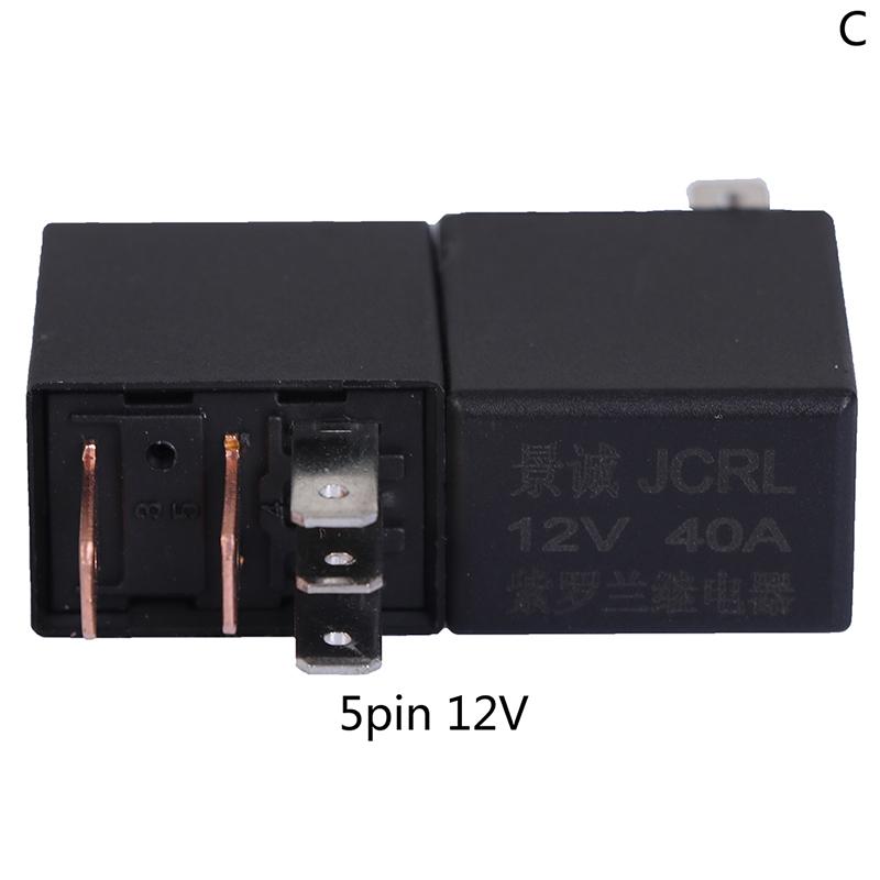 Dc 12V 24V 40A Nominal Akım 1No 1Nc Spdt 4/5 Pin Araba Otomotiv Alarm Rölesi