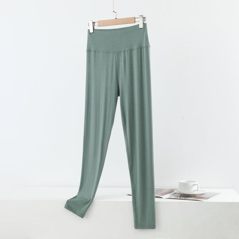 Modal Women's High-Waisted Slimming Leggings, Plus Size, Spring/Autumn Tapered Pants