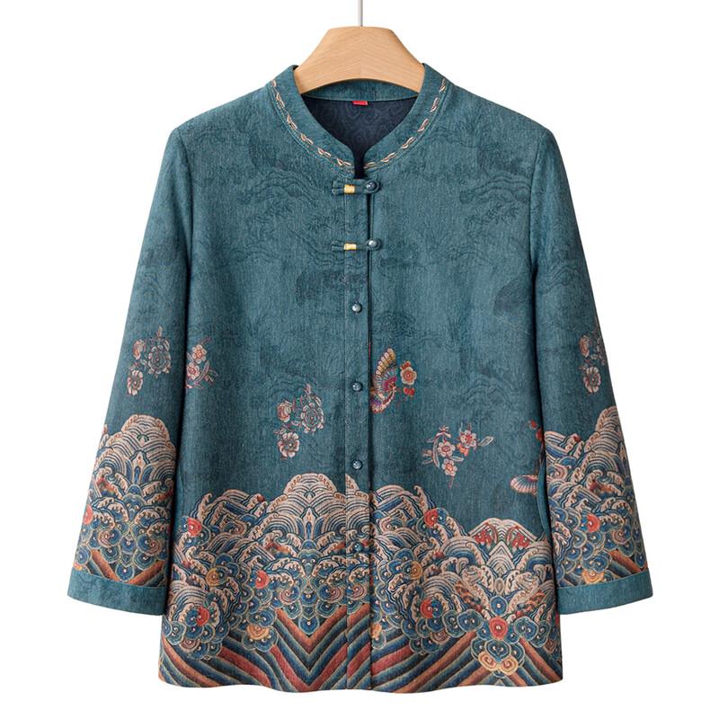 Yuzhaolin Women's Mid-Aged Autumn Chinese Style Jacket