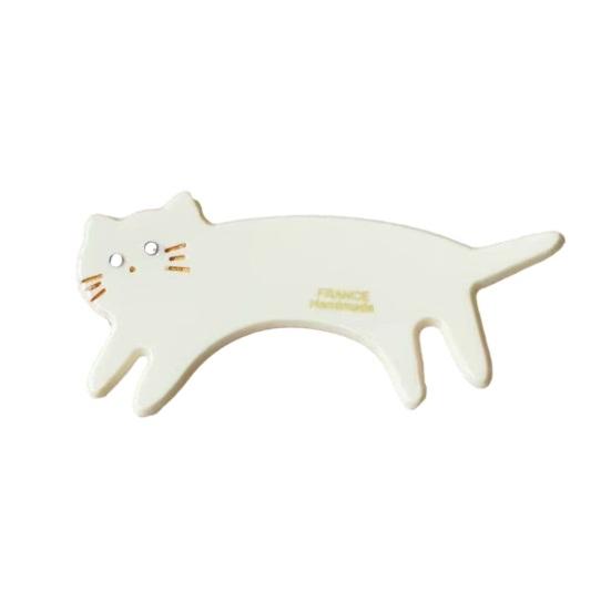 Haarspange Kraftvolle Rutschfeste Haarspange Dreidimensionale Katzenform Acetat Haarspange Haarstyling-Werkzeug Seitenpony Haaraccessoire