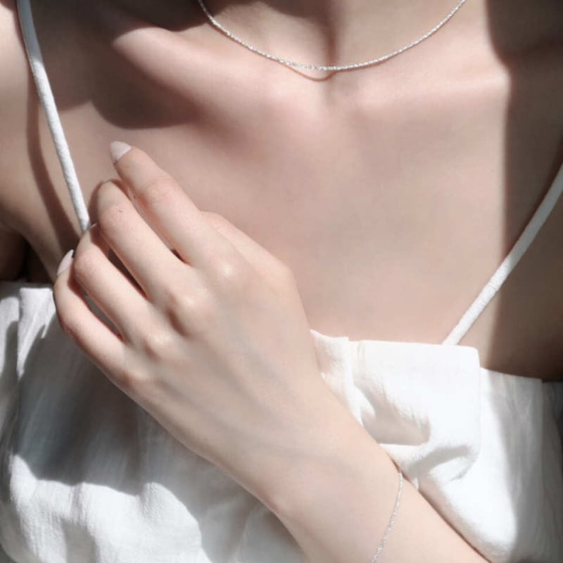 

NOCTURN [925silver] ITALY MARGHERITA CHAIN NECKLACE Silver