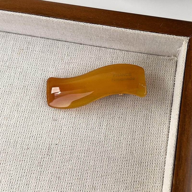 Retro Simple Wavy Acetate Shape Hair Clips Woman Girls Sweet Exquisite HairPins Colorful Barrettes Fashion Hair Accessories New